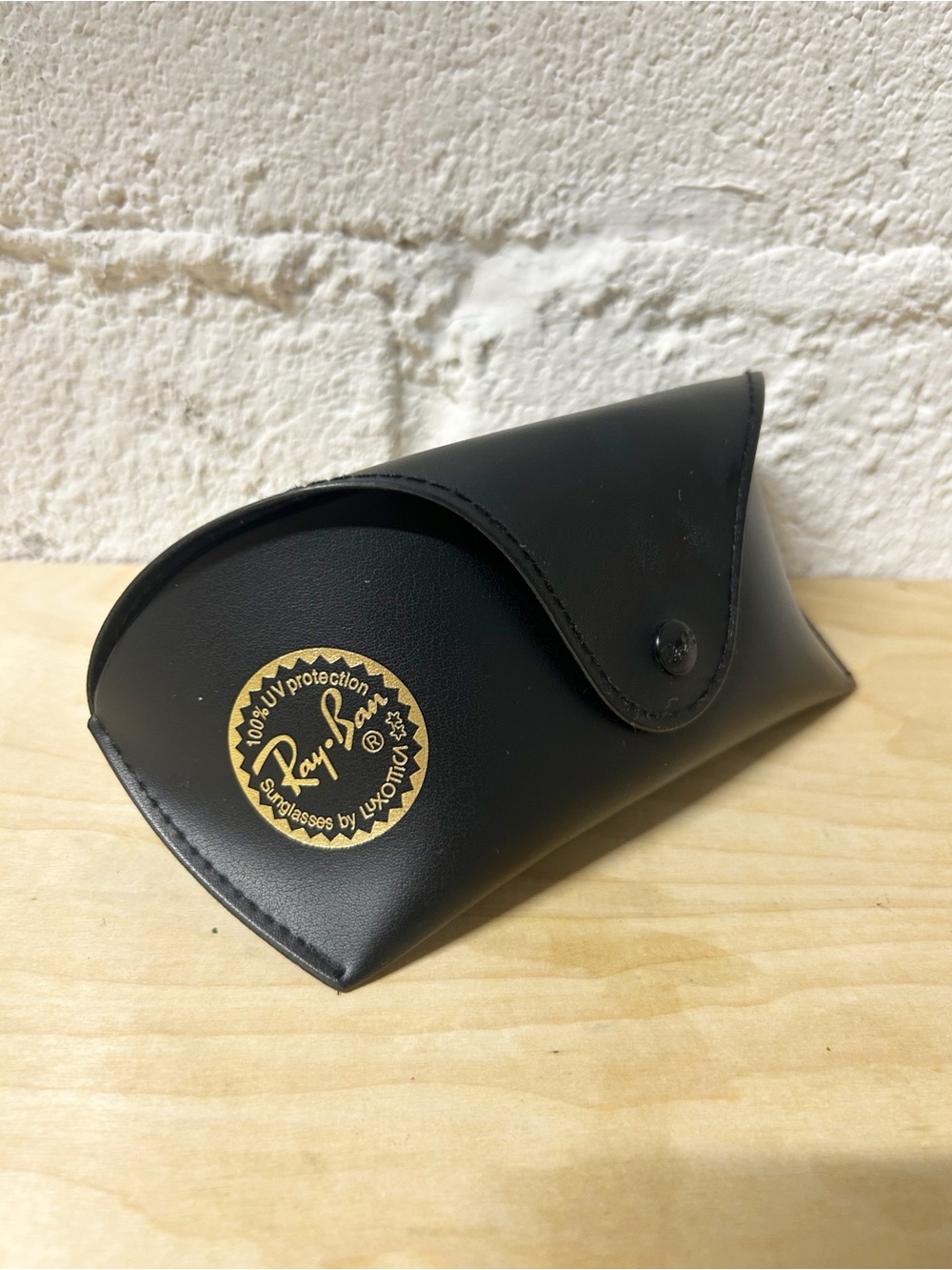 Ray-Ban Black Leather Sunglasses Soft Case w/Belt Loop